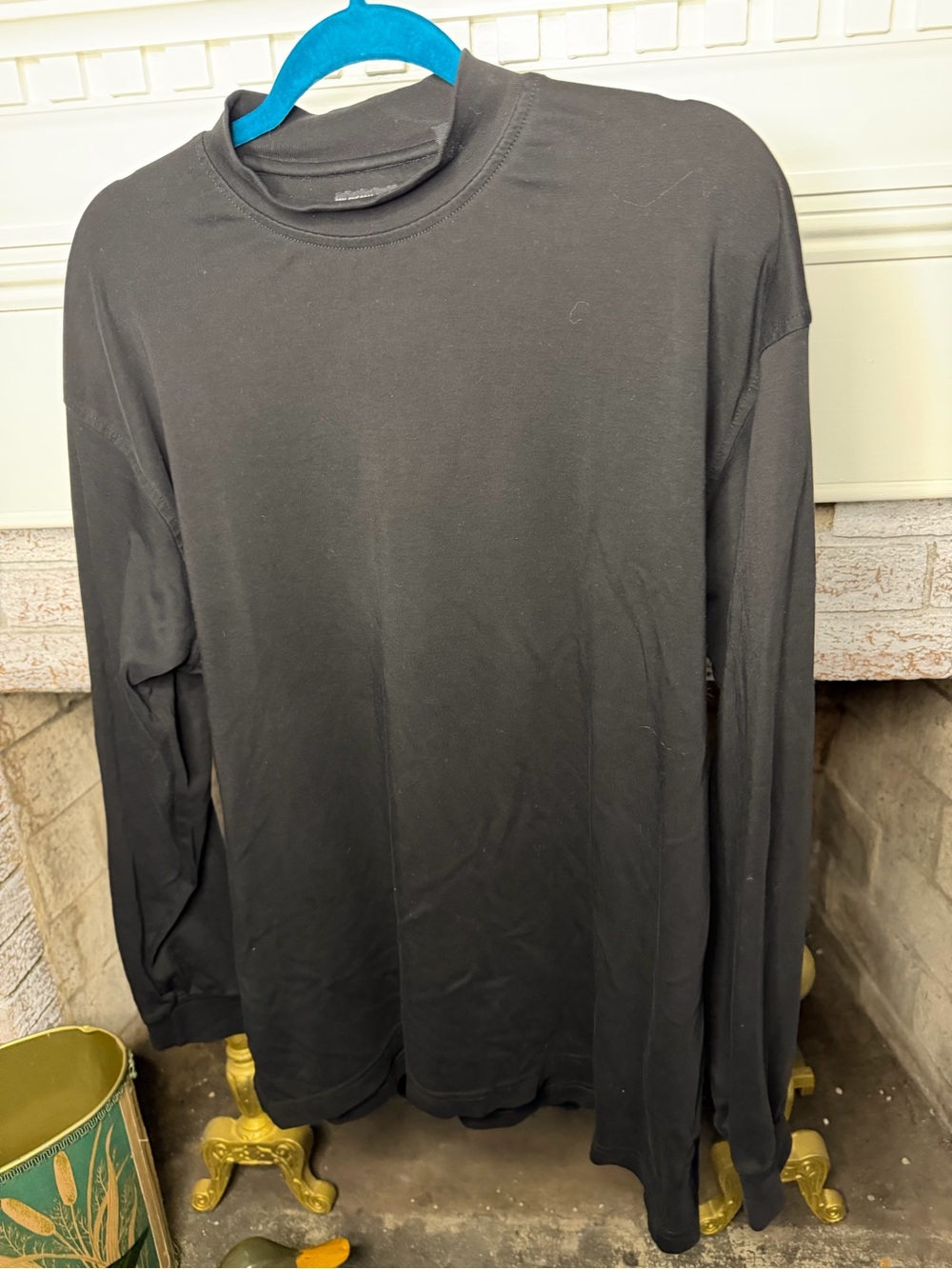 Bolle Golf 100% Fine Pima Cotton Black Long Sleeve Tee Shirt Large